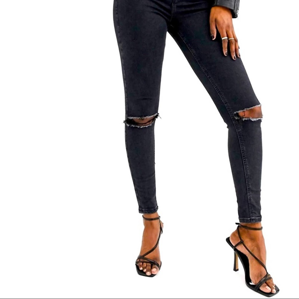 Aeropostale high waisted deconstructed jegging